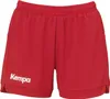 A pair of red shorts with the Kempa logo on the left leg. Voir les images du produit