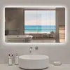 Badspiegel mit LED Beleuchtung 100x80cm 3 Lichtfarbe Produktbild-Vorschau 1