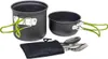 Kochgeschirr-Set Camping Outdoor Grün, Aluminiumtopf und Produktbild-Vorschau 1
