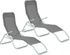 Two gray lounge chairs on a white background. Produktbild-Vorschau