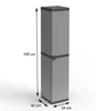 Armoire haute en résine 1 porte avec étagères réglables Voir les images du produit 2