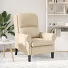 vidaXL Fotel kremowy 76 x 94 x 102 cm mikrofibra Podgląd zdjęcia produktu 3