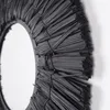 Elegante specchio da parete con cornice in rafia - Diametro Anteprima dell’immagine prodotto 3