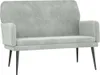 vidaXL Lavica svetlosivá 108x79x79 cm Velvet Náhľad obrázku produktu 1