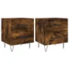 vidaXL Nachttische 2 Stk. Räuchereiche 40x35x47,5 cm Produktbild-Vorschau 2
