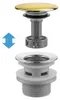 Sifone Per Lavabo Klik-Klak Universale Rea Flow D'Oro Anteprima dell’immagine prodotto 7