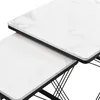 Sweiko Ensemble élégant de 2 tables basses, tables carrées Voir les images du produit 17