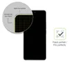 A close-up of a phone screen protector showing its edge coverage, next to a smartphone. Podgląd zdjęcia produktu