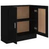 vidaXL Bücherschrank Schwarz 82,5x30,5x80 cm Holzwerkstoff Produktbild-Vorschau 4