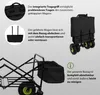 Bollerwagen faltbar mit Vollgummi Rädern, Hecktasche und Produktbild-Vorschau 4