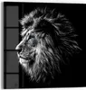 DEQORI Glasbild Echtglas 50x50 cm 'König der Tiere im Produktbild-Vorschau 1