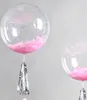 Priehľadný balón Deco, 60 cm Náhľad obrázku produktu 1