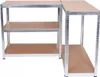 Kovový regál do domácnosti RAIVO 1 - stříbrný Náhled obrázku produktu 8
