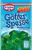 A package of Dr. Oetker Götterspeise Instant Waldmeister flavor jelly powder. Produktbild-Vorschau
