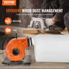 Vysavač prachu VEVOR, 1 hp, průtok vzduchu 460 CFM, Náhled obrázku produktu 2
