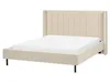 BELIANI Polsterbett Hellbeige Bouclé mit Lattenrost 160 x Produktbild-Vorschau 4