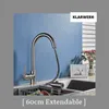 KLARWERK® Paul | ausziehbare Niederdruck Armatur Silber Produktbild-Vorschau 5