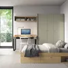 Eckschrank ALEX 95x195 cm, Kleiderschrank mit 2 Türen & 2 Produktbild-Vorschau 3