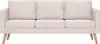 A front view of a three-seater sofa. Náhled obrázku produktu
