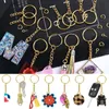 Sleutelhangers, gouden, gepolijst, DIY-handwerk, metaal, Productafbeelding-voorbeeld 3