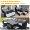 MeXo Gartenmöbel Set Polyrattan Essgruppe 7 Teile Lounge Produktbild-Vorschau 14