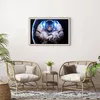 Gerahmtes Poster - Rahmen in heller Eiche - Kosmonaut Katze Produktbild-Vorschau 6