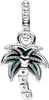 Pandora Charm-Anhänger Palme Opal Zirkonia Grün Silber Produktbild-Vorschau 2