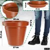 KADAX Doniczka Donica Na Kwiaty 46cm Osłonka z Podstawką Podgląd zdjęcia produktu 3