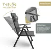 deluxe4home® Gartenstuhl 4er Set Klappbar 7-stufig Produktbild-Vorschau 4