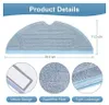 Product details for a mop cloth, including dimensions and close-up views of its features. Produktbild-Vorschau