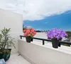 3er Set Balkon-Blumenkasten rund 28cm, Geländertopf, Produktbild-Vorschau 5