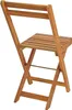 A wooden folding chair shown from the back. Produktbild-Vorschau