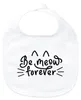 Huuraa Baby Lätzchen Be meow forever Katze White Produktbild-Vorschau 1