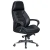 AMSTYLE Designer Bürostuhl Bezug Echtleder Schwarz Produktbild-Vorschau 6