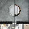 Ø80cm Spiegel - Glasrahmen mit Aufdruck - Wandspiegel Produktbild-Vorschau 5