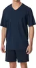 Pigiama da uomo Schiesser Comfort Essentials - blu notte - Anteprima dell’immagine prodotto 5