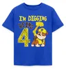 Spreadshirt Paw Patrol Rubble 4. Geburtstag Kinder T-Shirt, Produktbild-Vorschau 1