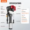 VEVOR 52cc T-policový pohon s benzínovým pohonom, plotový Náhľad obrázku produktu 7