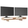 vidaXL Stojan na monitor 100x27x14 cm z masivního Náhled obrázku produktu 4