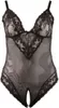 Cottelli Collection - Body ouvert schwarz, Größe:2XL Produktbild-Vorschau 1