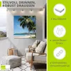ARTland Wandbild Alu für Innen & Outdoor Strand mit Palmen Produktbild-Vorschau 2