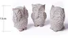 Eulen-Figuren Modern Dekorativ Boho Harz Weiß Set 3 Stk 13 Produktbild-Vorschau 2