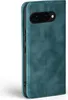 A teal flip case for a smartphone is shown from a side angle. Produktbild-Vorschau