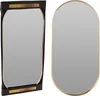 Goldener ovaler Wandspiegel 50x25 cm Produktbild-Vorschau 13