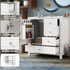Mobile bagno autoportante con tre cassetti, lavabo con Anteprima dell’immagine prodotto 6