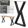 DIY Tischkufen 45x71cm X-Form Tischgestell Esszimmertisch Produktbild-Vorschau 4