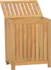 A wooden laundry hamper with its lid open. Náhled obrázku produktu