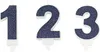 Zahlen-Geburtstagskerze blau 7,3 cm - Produktbild-Vorschau 1