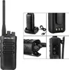 A collage of images showing a Retevis RB85 professional walkie-talkie and its accessories, including a charging dock and USB cable. Produktbild-Vorschau