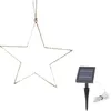 A star-shaped LED light decoration with a solar panel stake. Produktbild-Vorschau